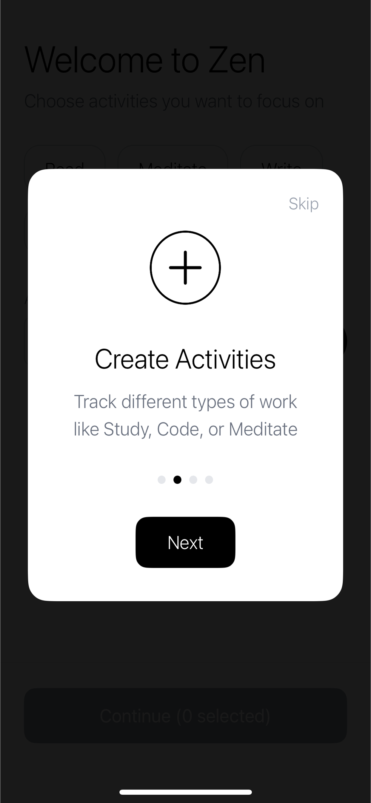 Create Activities